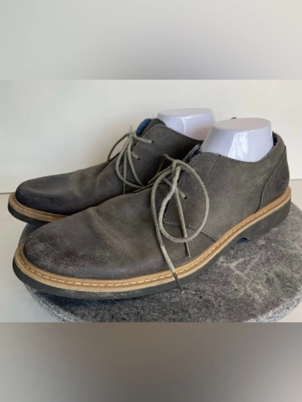 💛 Penguin Original Suede Leather Loafers Casual Dress Shoes Gray